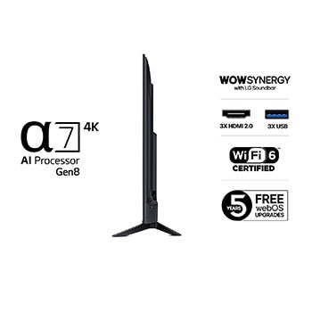 LG 50” LG UHD AI UA73 4k Smart TV 2025, 50UA73006LA