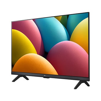 Loivasta kulmasta vasemmalta näkyvä sivukuva LG HD TV:stä LR60