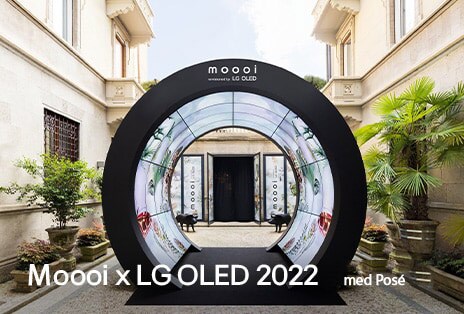 LG Posé viser kunstværk af Moooi.