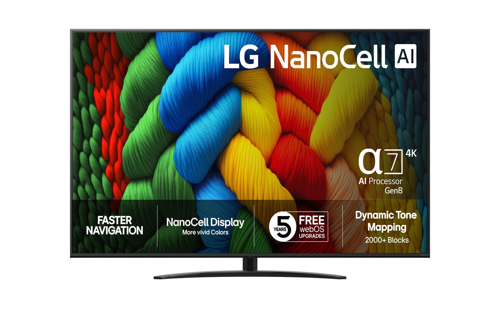 75” LG NanoCell AI NANO81 4k Smart TV 2025