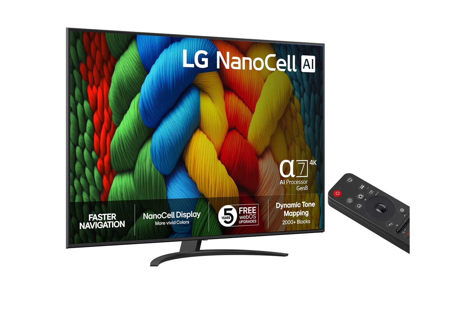 75” LG NanoCell AI NANO81 4k Smart TV 2025