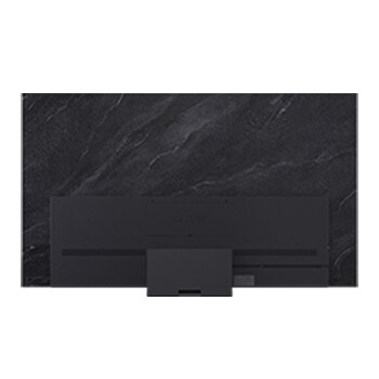 Visning bagfra af LG OLED evo AI C5 4K Smart TV.