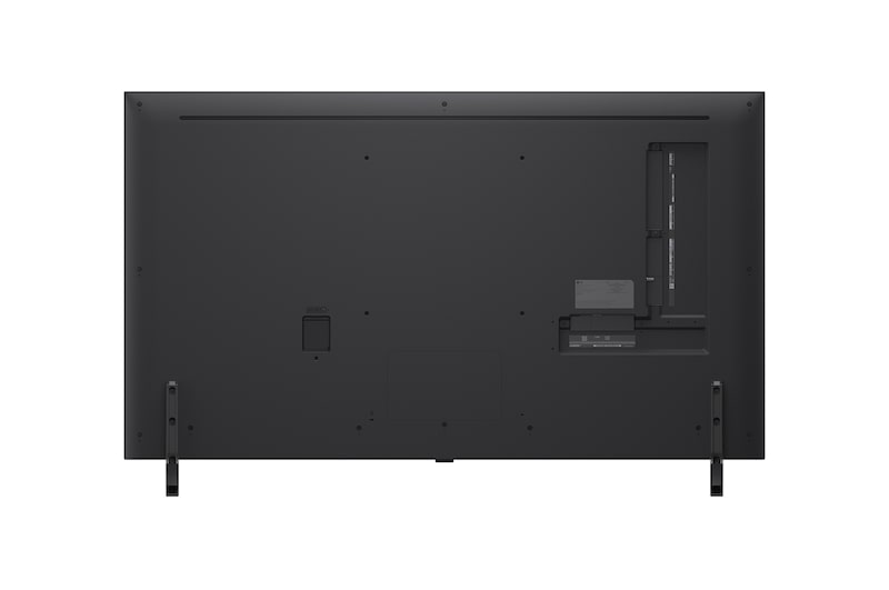 Visning bagfra af LG QNED evo QNED85 TV