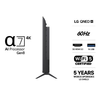 LG 43" QNED70 4K AI TV - 2026