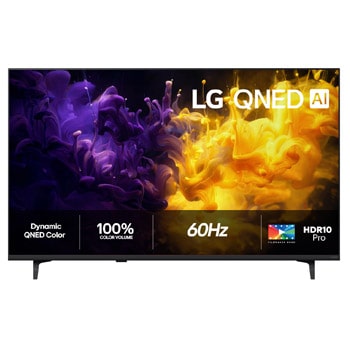 Visning forfra af LG 50" QNED70 4K AI TV - 2026 50QNED70B6C