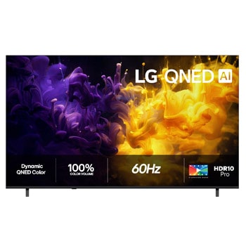 Visning forfra af LG 85" QNED70 4K AI TV - 2026 85QNED70B6A