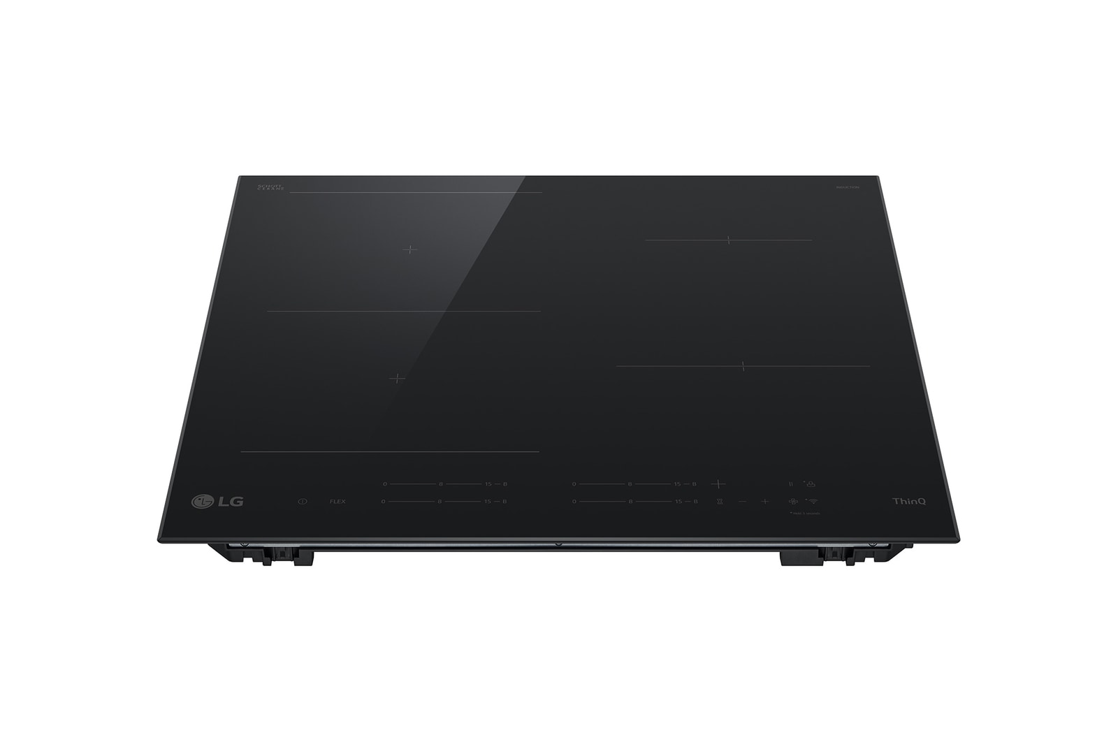 Visning forfra af Induktionskogeplade 59 cm med 1 Flex-zone og 2 zoner samt Boost-funktion CBIZ2435B