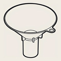 Illustration af tragt