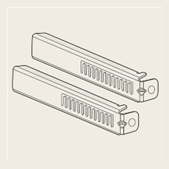 Illustration af monteringsbeslag​