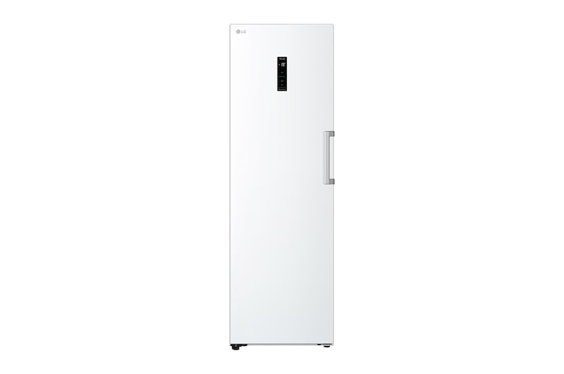 Visning forfra af 324L Fritstående fryser (Hvid) - Energiklasse E, Total No Frost, Express Freeze, Smart Diagnosis™ med Wi-Fi GFE61SWCSZ