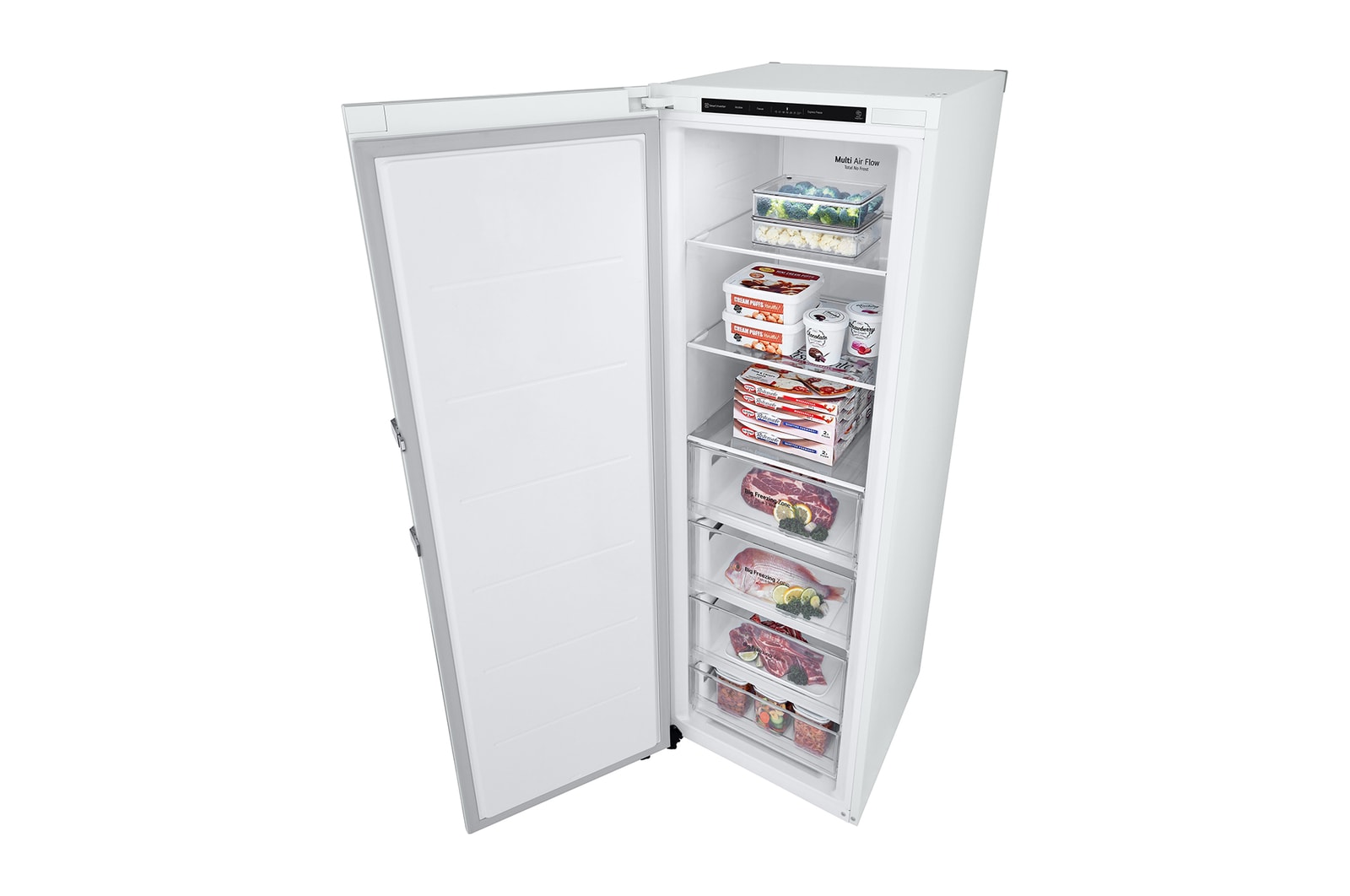 324L Fritstående fryser (Hvid) - Energiklasse E, Total No Frost, Express Freeze