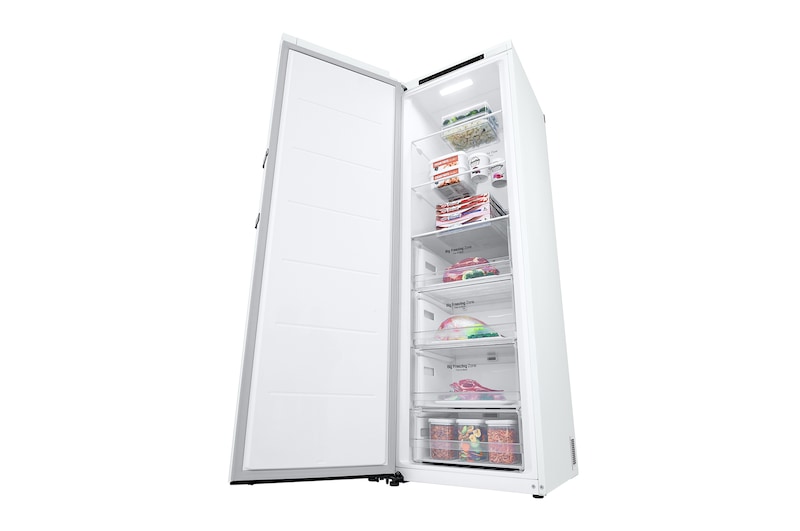 324L Fritstående fryser (Hvid) - Energiklasse E, Total No Frost, Express Freeze