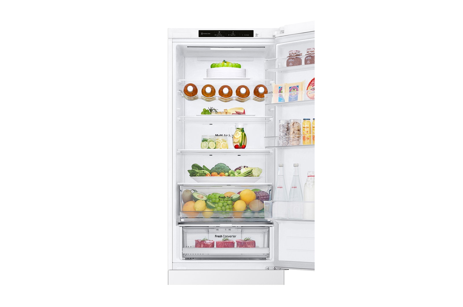 2.03M 387L Kølefryseskab(Hvid) - Energiklasse B, Door Cooling™ og Smart Diagnosis™ med Wi-Fi
