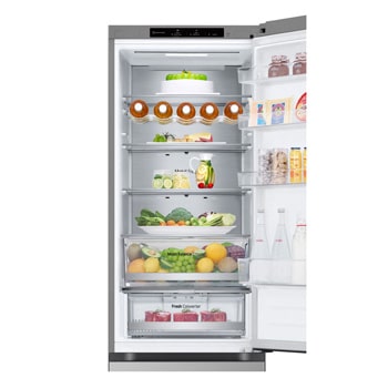 2.03M 387L Kølefryseskab(Prime Silver) - Energiklasse C, Door Cooling+™ og Smart Diagnosis™ 