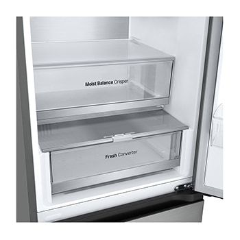 LG 2.03M 387L Kølefryseskab(Prime Silver) - Energiklasse D, Door Cooling+™ og Smart Diagnosis™ med Wi-Fi, GBV5250DPY
