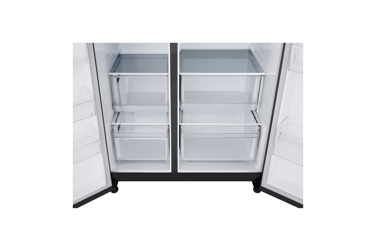 LG 662L Side by Side (Essence Matte Black), Energiklasse E , Smart Diagnosis™, GSBC40EPPE