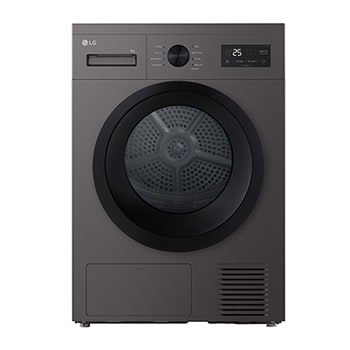 Visning forfra af 8 kg Tørretumblere (Dark Silver) - Energiklasse D/A++ med Heat Pump RHA1008NDK
