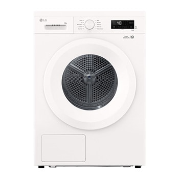 Visning forfra af 8 kg Tørretumblere (Hvid) - Energiklasse D/A++ med Heat Pump RHA1008NWH