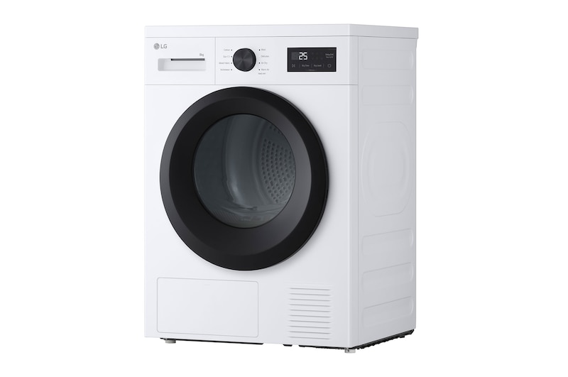 LG 8 kg Tørretumbler (Hvid) - Energiklasse D/A++ med Heat Pump, RHA1008NWKB