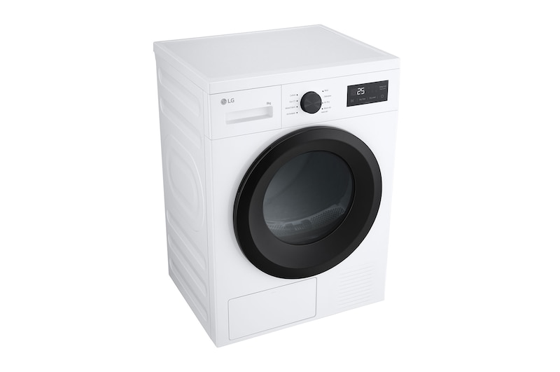 LG 8 kg Tørretumbler (Hvid) - Energiklasse D/A++ med Heat Pump, RHA1008NWKB