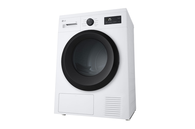 LG 8 kg Tørretumbler (Hvid) - Energiklasse D/A++ med Heat Pump, RHA1008NWKB