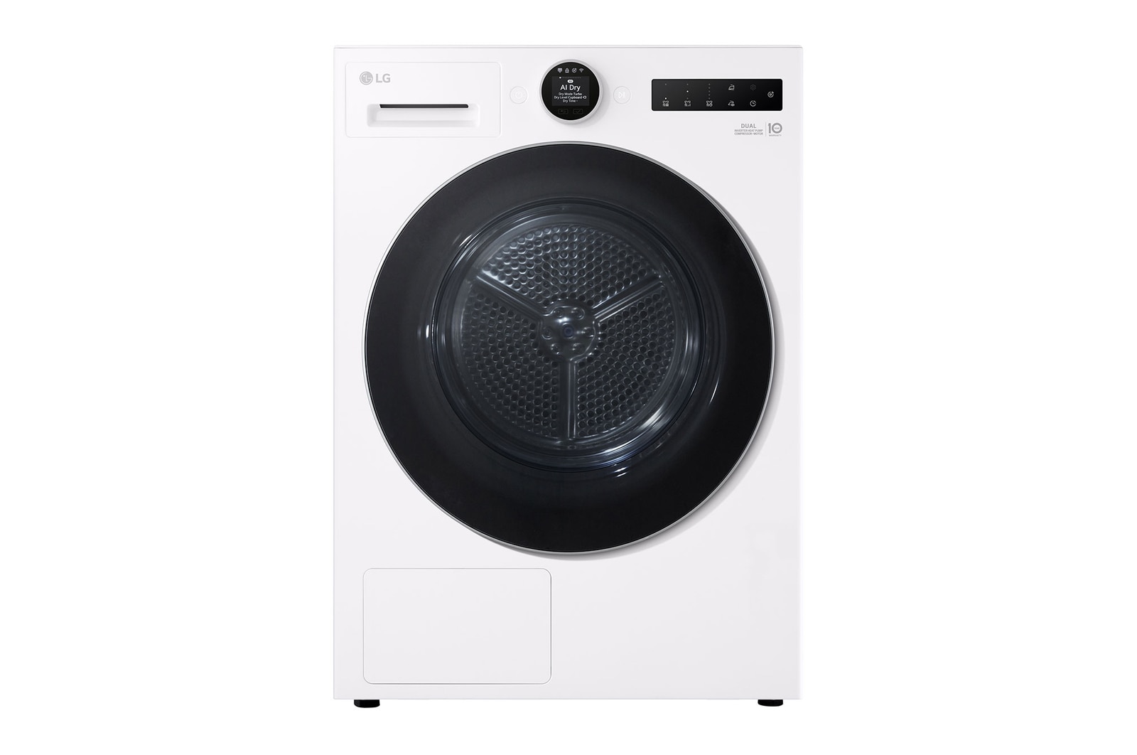 LG 9-kg DUAL Inverter Heat Pump™ -tørretumbler med™ AI Dry og Varmepumpe Teknologi, RHX7009TWS