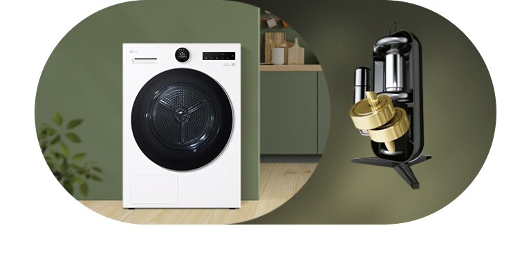 Image of LG dryer and AI DUAL Inverter