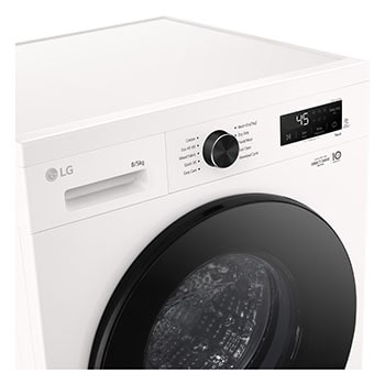 LG 8 kg / 5 kg Kombineret vaskemaskine/tørretumbler(Essence White) - Steam, Energiklasse A/E, 6 Motion DD™, Smart Diagnosis™ med Wi-Fi, W4X1085NWB