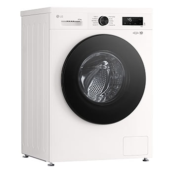 LG 8 kg / 5 kg Kombineret vaskemaskine/tørretumbler(Essence White) - Steam, Energiklasse A/E, 6 Motion DD™, Smart Diagnosis™ med Wi-Fi, W4X1085NWB