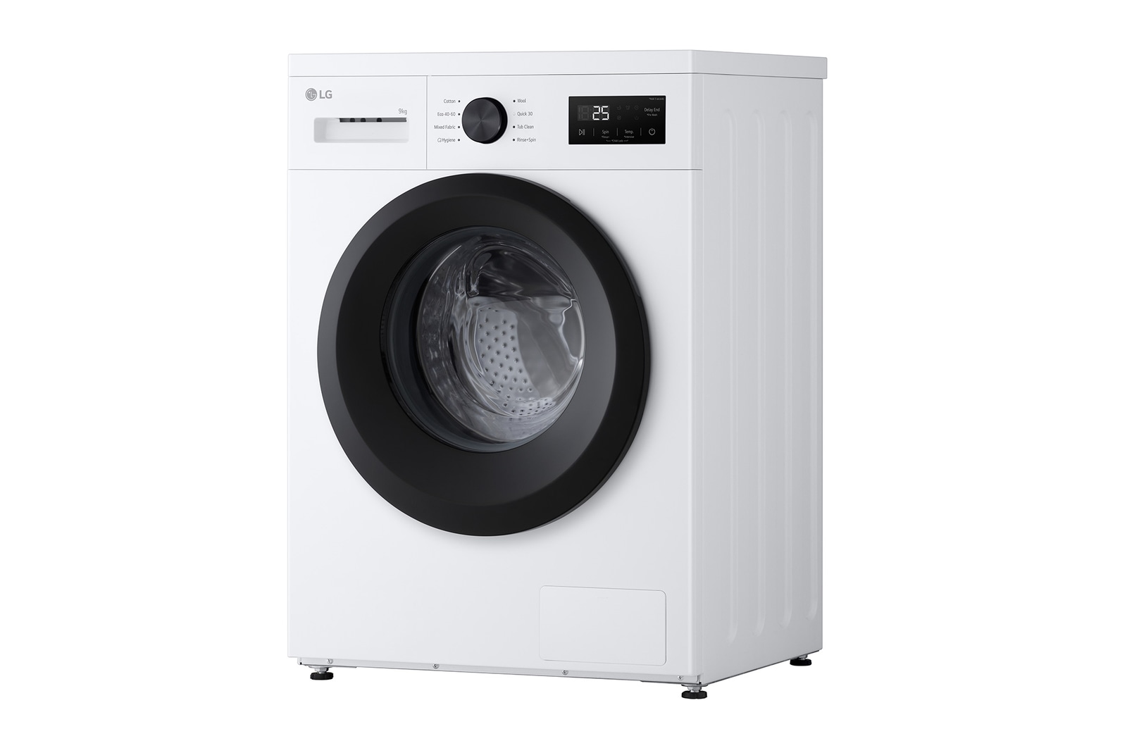 9 kg Vaskemaskin(Hvid) - Steam, Energiklasse A