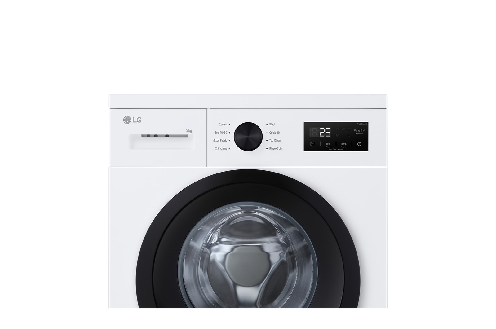 9 kg Vaskemaskin(Hvid) - Steam, Energiklasse A