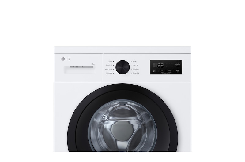 9 kg Vaskemaskin(Hvid) - Steam, Energiklasse A