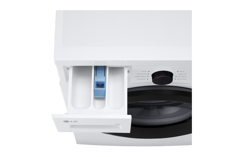 9 kg Vaskemaskin(Hvid) - Steam, Energiklasse A