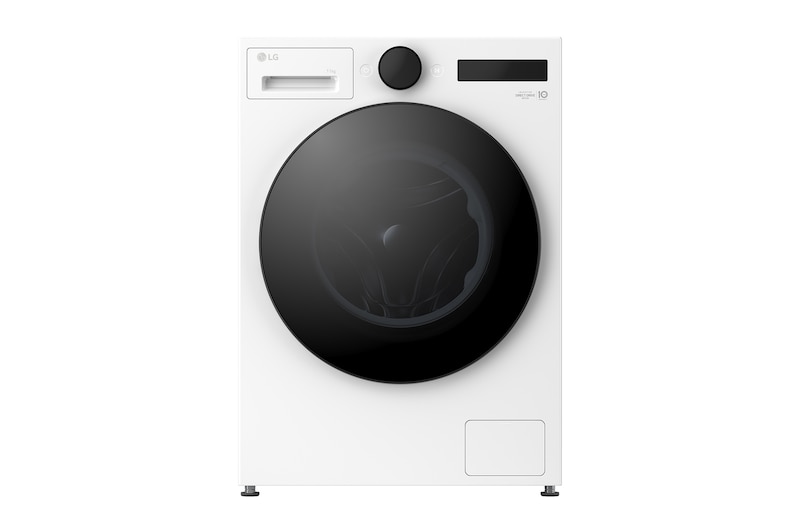 Visning forfra af 11 kg Vaskemaskin(Essence White) - Energiklasse A, LCD-panel, TurboWash360™, AI DD™, Smart Diagnosis™ med Wi-Fi F4X7011TWB