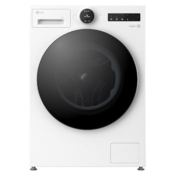 Visning forfra af 11 kg Vaskemaskin(Essence White) - Energiklasse A, LCD-panel, TurboWash360™, AI DD™, Smart Diagnosis™ med Wi-Fi F4X7011TWS