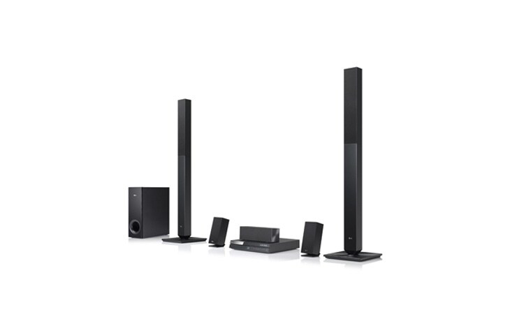 Visning forfra af 3D Blu-ray 5.1hjemmebiosystem med Smart TV-tjenester BH6420PN