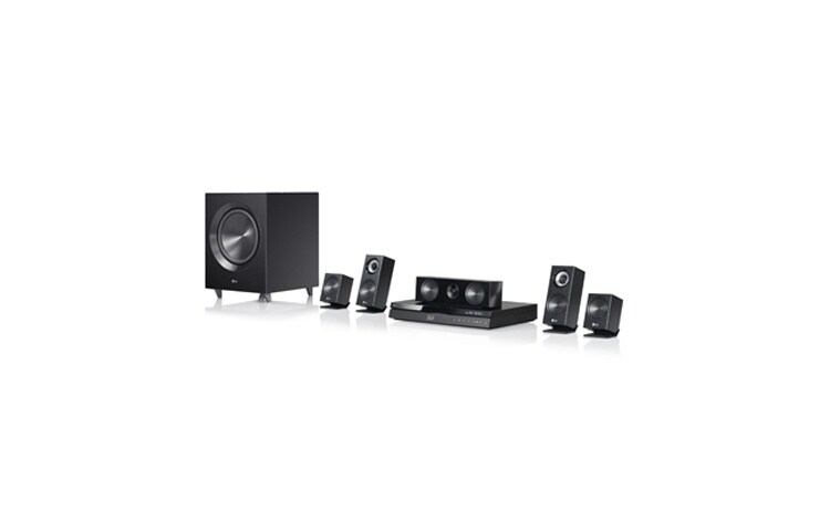 Visning forfra af 3D Blu-ray 5.1hjemmebiosystem med Smart TV-tjenester BH7220BN