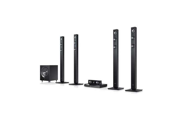 Visning forfra af 3D Blu-ray 5.1hjemmebiosystem med Smart TV-tjenester BH7520TN