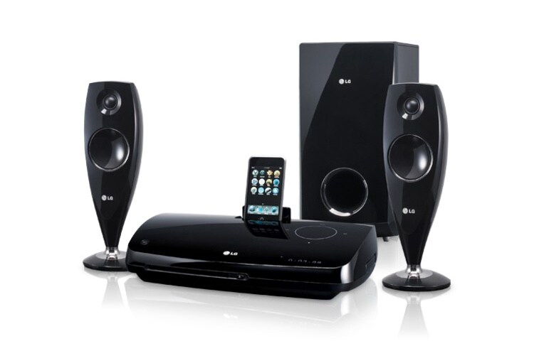 LG's 2.1 Dvd-hjemmebiosystem med iDock, HT33S