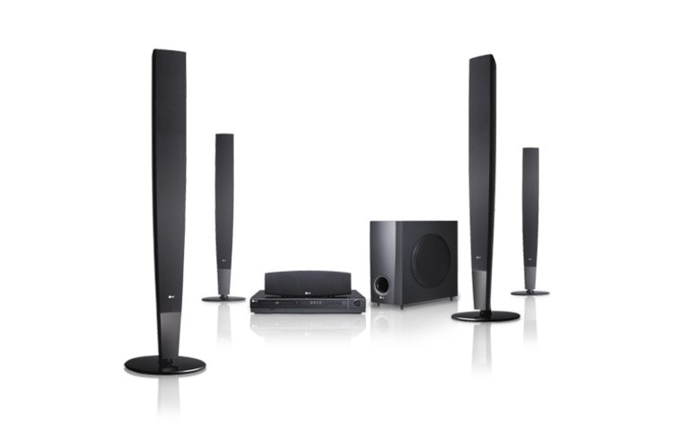 Visning forfra af LG 5.1 DVD Home Cinema System HT503TH