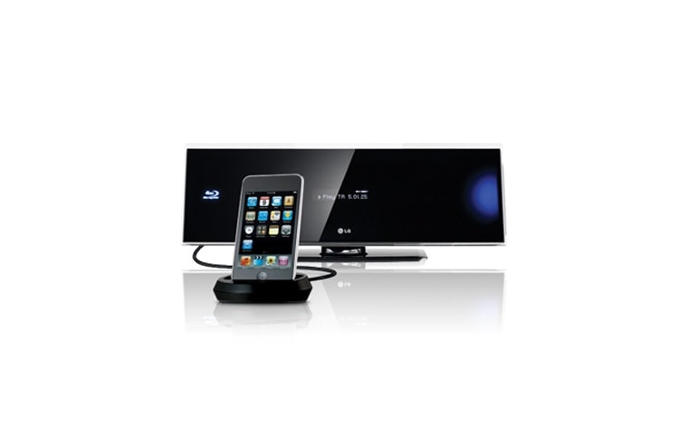 LG 5.1 3D-hjemmebiosystem med ultra tynde højttalere, som kan vægmonteres., HX995TZ