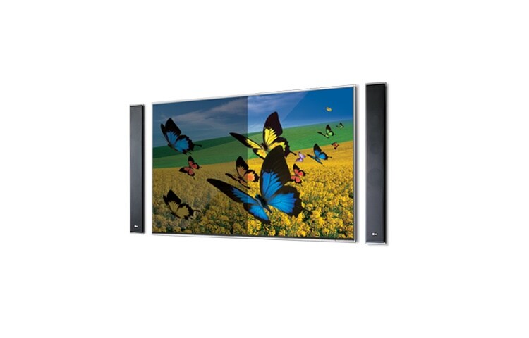 LG 5.1 3D-hjemmebiosystem med ultra tynde højttalere, som kan vægmonteres., HX995TZ