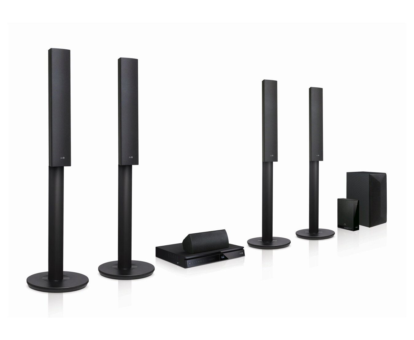 LG 3D hjemmebiografsystem med Blu-ray™ og dvd, LHB655W