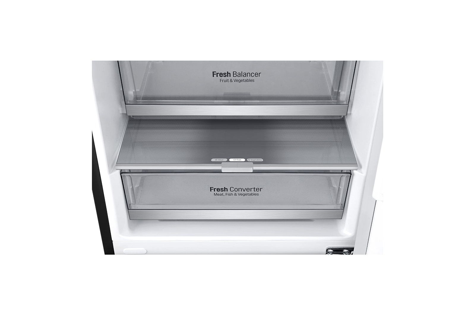 LG 1.86M 341L Kølefryseskab(Matte Black) - Energiklasse C, DoorCooling™ og Smart Diagnosis™, ELB81MCVCP
