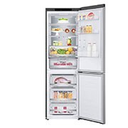 LG 1.86M 341L Kølefryseskab(Shiny Steel) - Energiklasse C, DoorCooling™ og Smart Diagnosis™, ELB81PZVCP