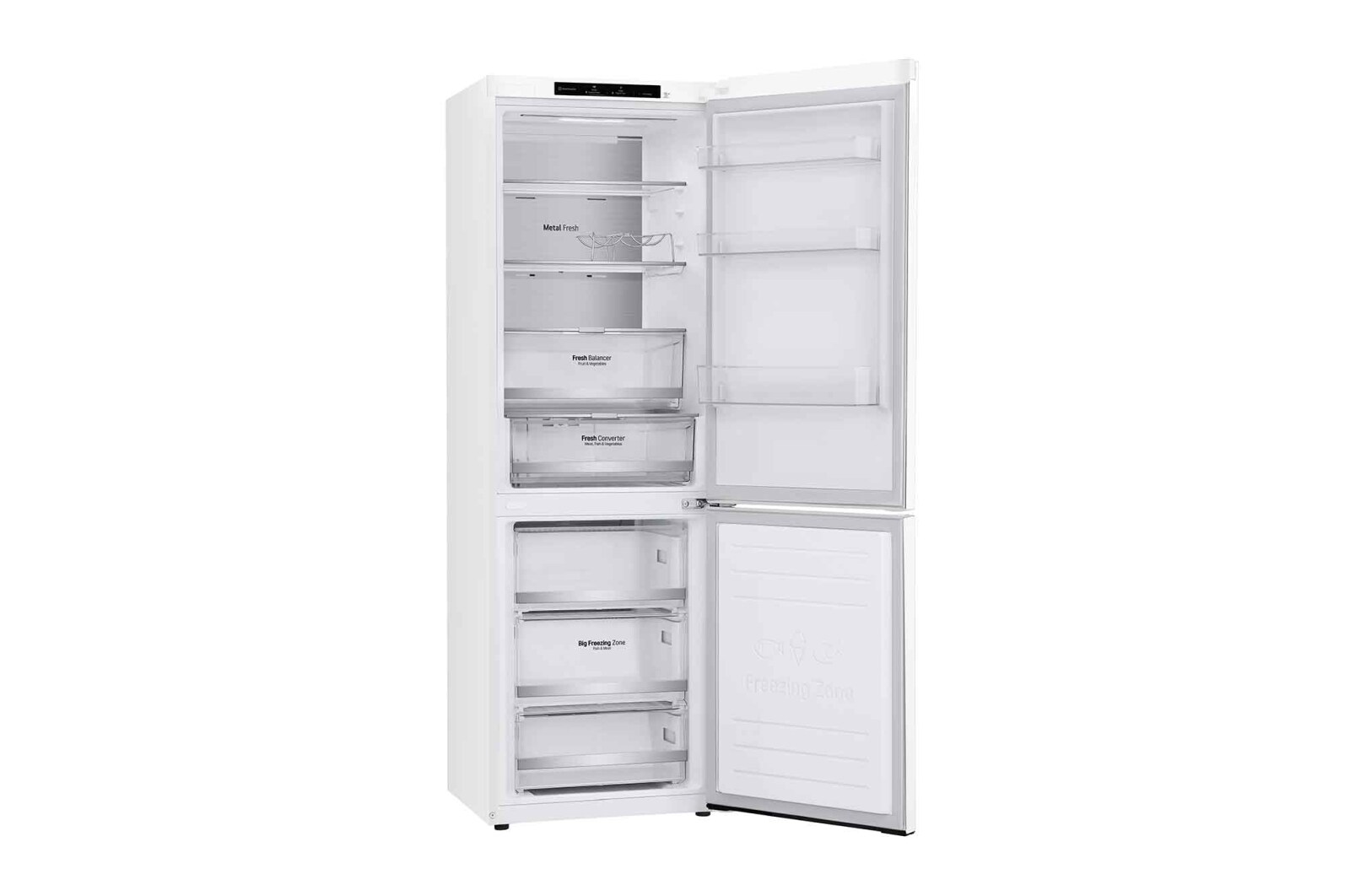 LG 1.86M 341L Kølefryseskab(Hvid) - Energiklasse C, DoorCooling™ og Smart Diagnosis™, ELB81SWVCP1