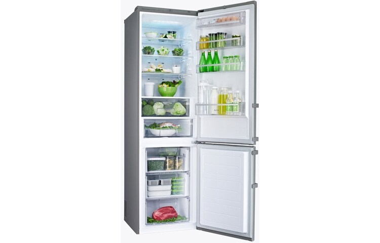 LG Afrimningsfrit køle-/fryseskab i, 201 cm (nettovolumen 343 L), GBB530NSCQE