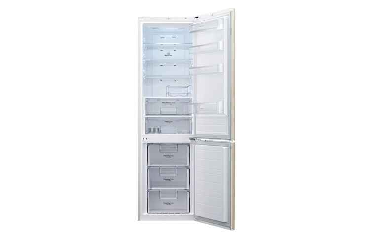 LG Afrimningsfrit køle-/fryseskab i, 201 cm (nettovolumen 343 L), GBB530SWQZS