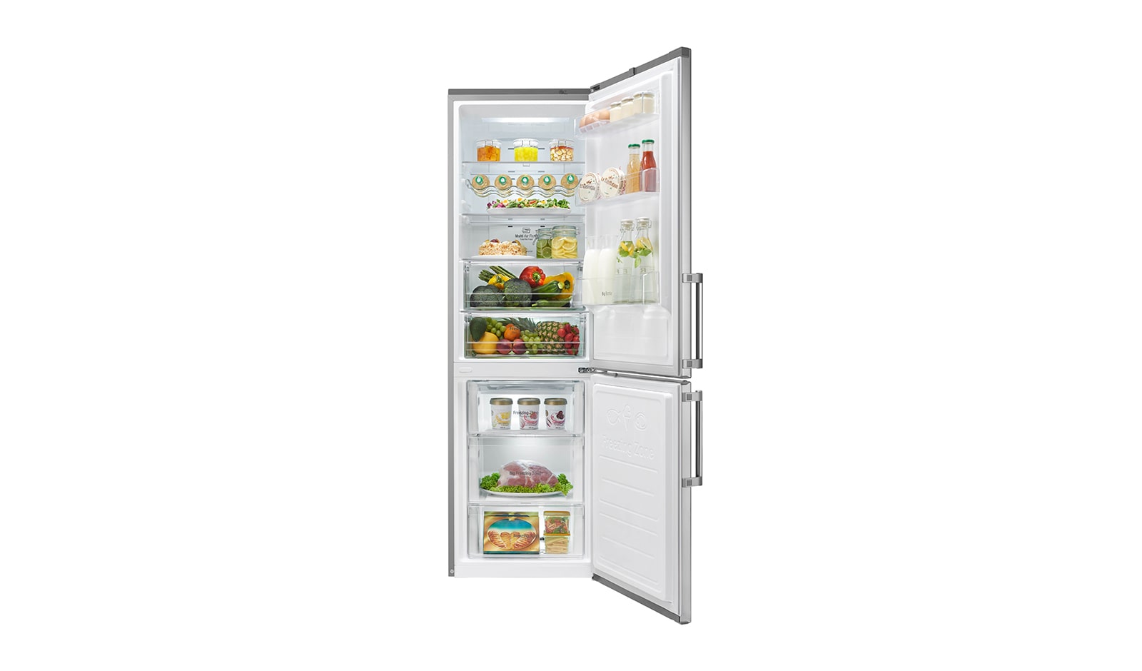 LG Ny Køle-/fryseskabe med Total No Frost, 190cm (nettovolumen 318 liter), GBB59PZFZB