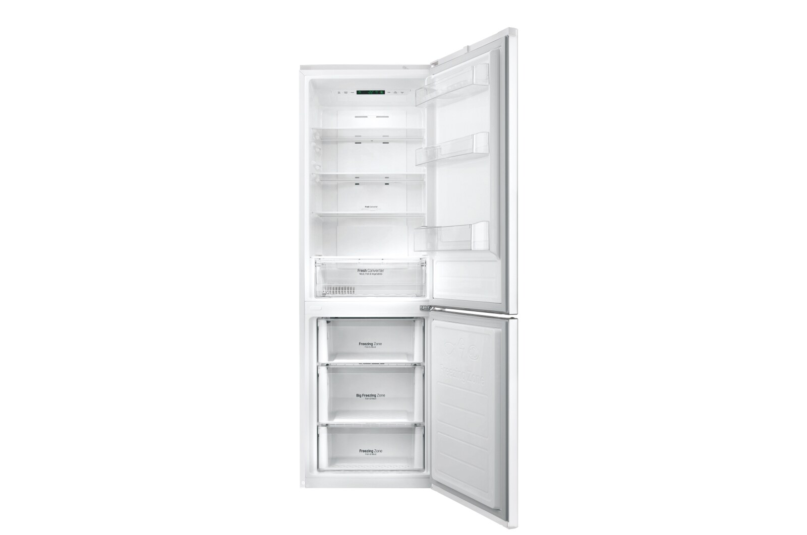 LG GBB59SWEFS Ny Køle-/fryseskabe med Total No Frost, 190cm (nettovolumen 318 liter), GBB59SWEFS